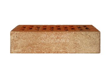 Кирпич лицевой керамический ЛСР Красный флэш рустик с пепельной посыпкой 1НФ 7