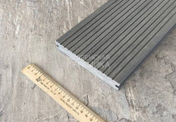 Террасная доска Latitudo Solid полнотелая 150x21x4000 мм, Серый 7