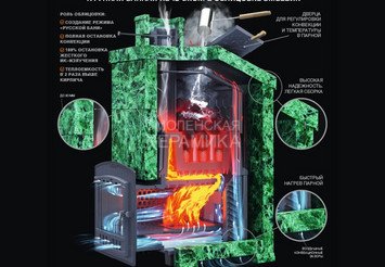 Печь банная чугунная Гефест Гром 30 (П) 2 7