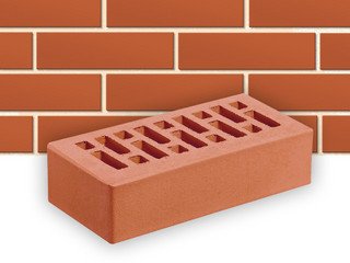 Кирпич облицовочный СТАРЫЙ ОСКОЛ Красный гладкий 1НФ