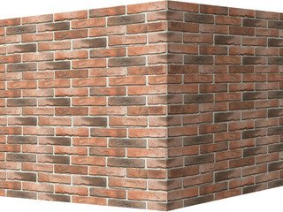 Декоративный камень 300-55 White Hills "Лондон брик" (London brick), оранжевый, угловой