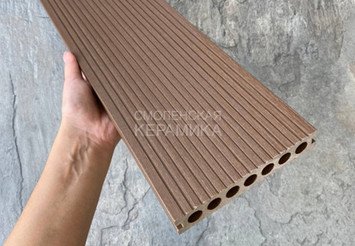 Террасная доска Latitudo PRO усиленная 150х24х3000 мм, Шоколад 5