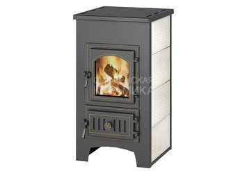 Печь-Камин ВЕЗУВИЙ ПК-01 (270) беж. 9 кВт (150 м3) Ø 115 мм 1