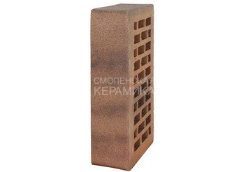 Кирпич лицевой керамический ЛСР Ореховый флэш, гладкий, 1НФ 3
