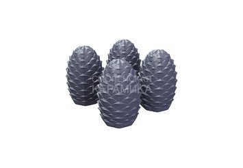 Комплект чугунных шишек ф53 для банной печи (4 шт.) 1
