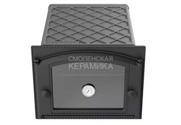 Духовка печная чугунная ДП-ДК-2ВС (435x332x543) 338x303×492, окрашенная, с термометром (Рубцовск) 2