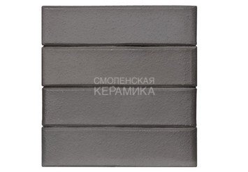 Кирпич лицевой полнотелый ЛСР Графитовый гладкий, 1НФ (с тех. пустотами) 5