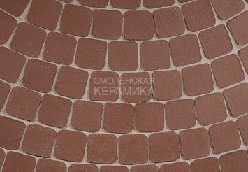 Клинкер тротуарный ЛСР «МЮНХЕН» квадро R (под распил) коричневый 2