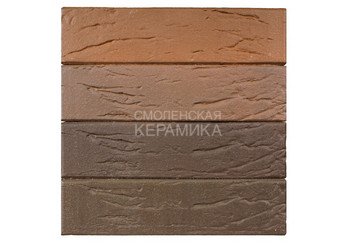 Кирпич лицевой керамический ЛСР Красный флэш ультра рустик 1НФ 5