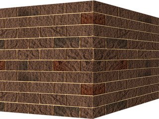 Декоративный камень 447-45 White Hills "Торре Бьянка" (Torre Bianca), темно-коричневый, угловой