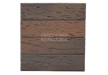 Кирпич лицевой керамический ЛСР Светло-коричневый флэш ультра рустик, 1НФ 5