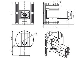 Печь ВЕЗУВИЙ Скиф Стандарт 16 (ДТ-3) 4