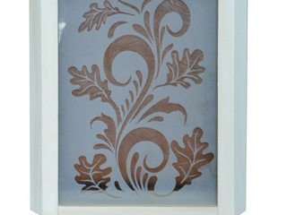 Абажур угловой цветок (стекло) АЦС