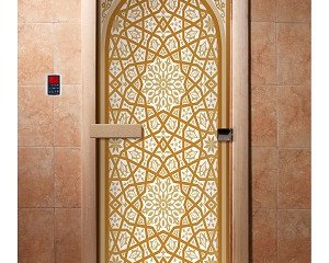 Дверь бан. DW (с фотопечатью) 1900*700 кор. ольха А026 левая