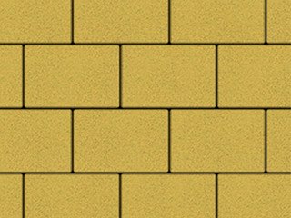 Тротуарная плитка Выбор "Прямоугольник" Стандарт, желтый, 200х100х40 мм