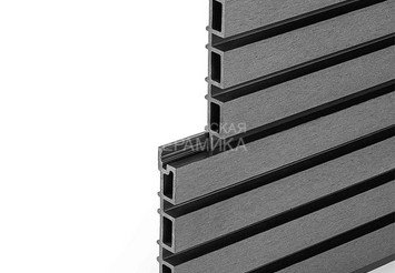 Фасадная панель Реечная EasyDecking Wood-X 219×26×3010 мм, Черное дерево 3