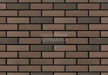 Кирпич облицовочный БРАЕР КЛАДКА Мокко гладкий, 0,7 НФ 2