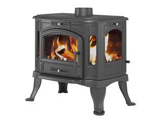 Печь-камин Везувий KZ-14РS "Антрацит"