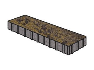 Тротуарная плитка Готика, "Плита Natur", 500x125x100 мм, лимончелло