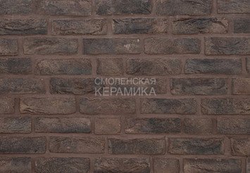 Фасадная плитка ручной формовки Real Brick «Europe» черный магнезит 2