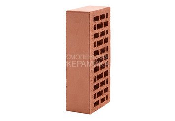 Кирпич лицевой керамический ЛСР Темно-красный гладкий, 1НФ 5