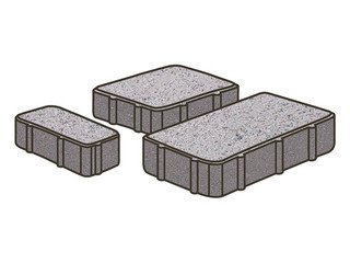 Тротуарная плитка Готика, Новый Город Premiun Gold, 80 мм, цвет Голд 1