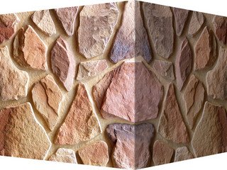 Декоративный камень 600-45 White Hills "Рутланд" (Rutland), коричневый, угловой