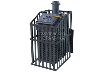 Печь банная чугунная Гефест Ураган GFS ЗК 25 (П) в сетке 3