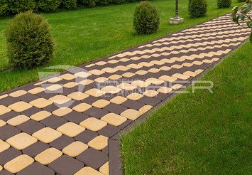 Тротуарная плитка BRAER Классико Дуо, Песочный, 40 мм 5