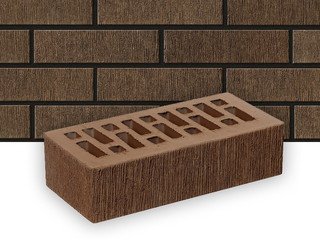 Кирпич облицовочный СТАРЫЙ ОСКОЛ Коричневый бархат 1НФ