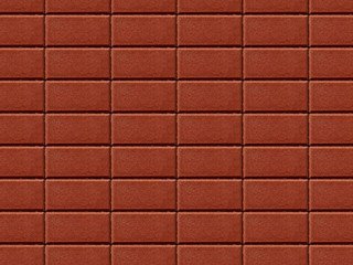 Тротуарная плитка BRAER Прямоугольник Красный, 60 мм