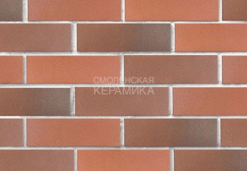 Кирпич керамический печной ЛСР Красный флэш гладкий, 1НФ 2