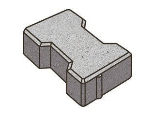 Тротуарная плитка Готика, Катушка Premiun Gold, 200x165x60 мм, цвет Голд 22 Кристалл