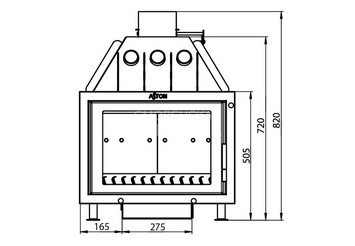 Каминная топка ASTON 600 5