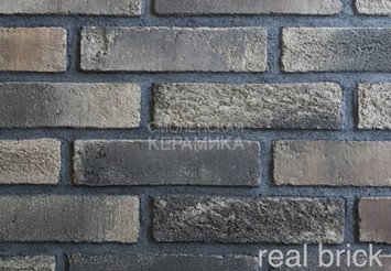 Плитка ручной формовки Real Brick RB 3-13 Графитовый 1