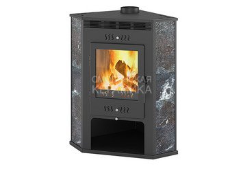 Печь-Камин ASTON 11кВт (180 м3) угловой Ø 150мм Амфиболит 1