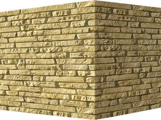 Декоративный камень 520-35 White Hills "Лаутер" (Lauter), желтый, угловой