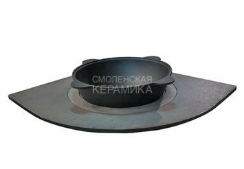 Плита чугунная 1-конф. ПУ1- 17, 557х557 угловая под казан (Рубцовск) 3