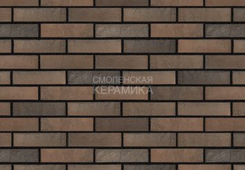 Кирпич облицовочный БРАЕР КЛАДКА Мокко Терра, 1 НФ 2