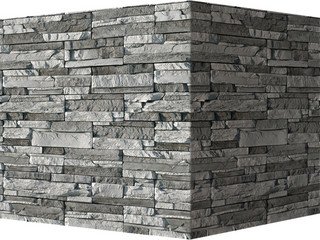 Декоративный камень 102-85 White Hills "Кросс Фелл" (Cross Fell), серый, угловой, без шва