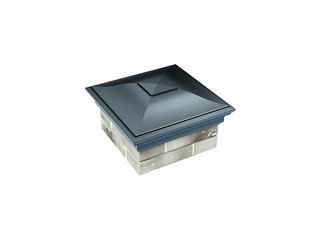 Колпак Zking Monblan 355x355 с посадкой на 1,5 кирпича (0,7нф) серый