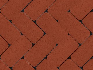 Клинкер тротуарный ЛСР «ЛОНДОН» классик R красный