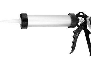 Пистолет для герметика 750мл "закрытый" круглый шток 8мм, алюминиевый корпус, Sparta (886485)