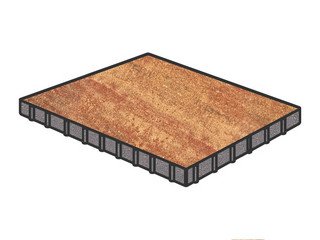 Тротуарная плитка Готика, "Квадрат Natur", 600x600x80 мм, вернисаж