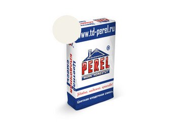 Цветная кладочная смесь Perel NL 5101 супер-белая, 51 кг 1