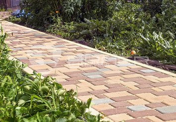 Тротуарная плитка BRAER Классико, Винный 6