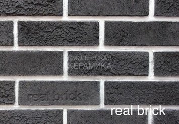 Плитка ручной формовки Real Brick RB 4-13 Графитовый 1
