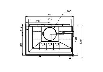 Каминная топка ASTON 700 L 7