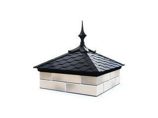 Колпак на два кирпича с пикой Zking Everest черный