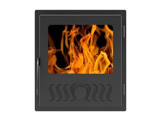 Дверь печная ASTON (С) Антрацит